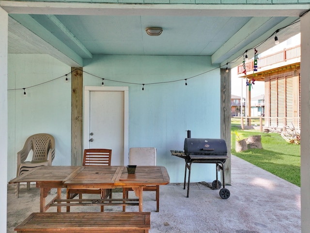 view of patio / terrace featuring grilling area