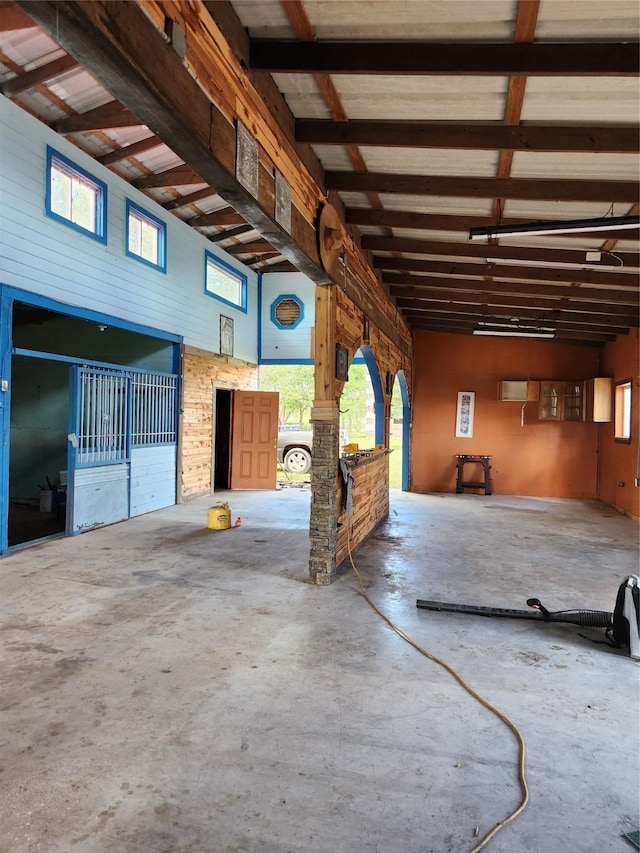 view of horse barn