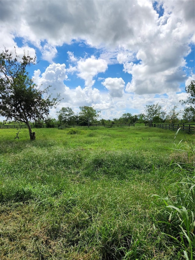 view of landscape featuring a rural view