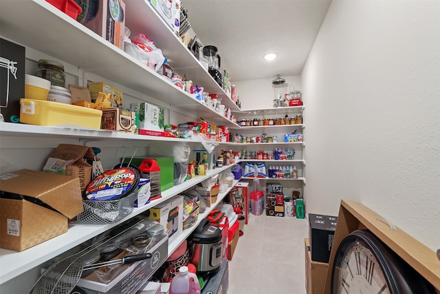 view of pantry