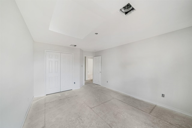 16518 Boston Post Rd, Cypress, TX 77429 - unfurnished bedroom with a closet and concrete flooring