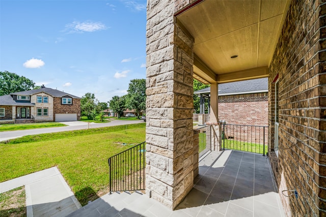 view of patio / terrace featuring covered porch