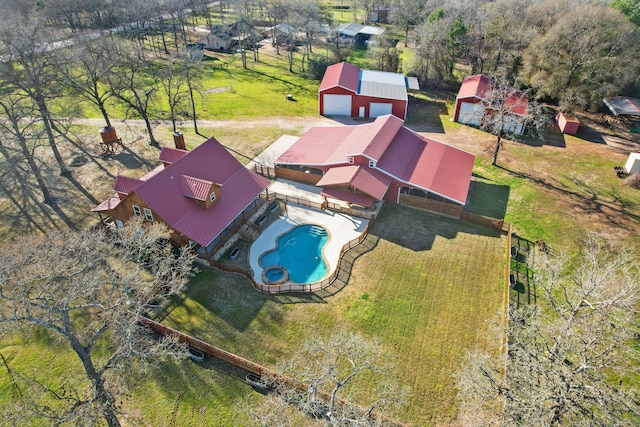 birds eye view of property