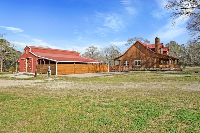 exterior space featuring an outdoor structure