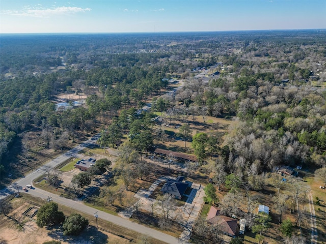 bird's eye view with a forest view