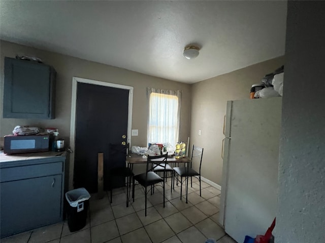 view of tiled dining area