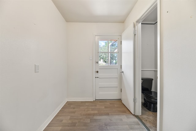 entryway featuring light hardwood / wood-style floors