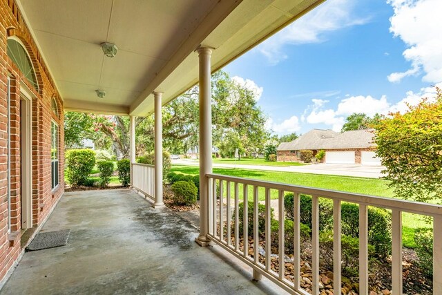 view of patio / terrace featuring a porch