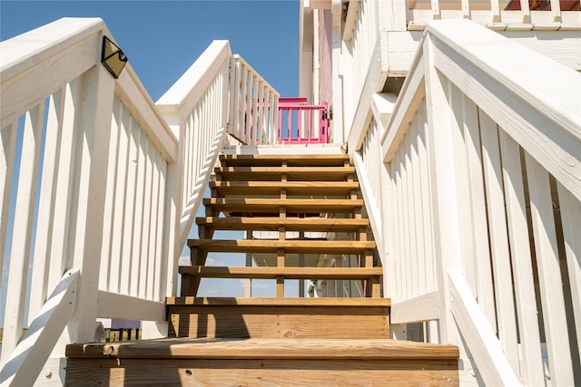 view of stairway