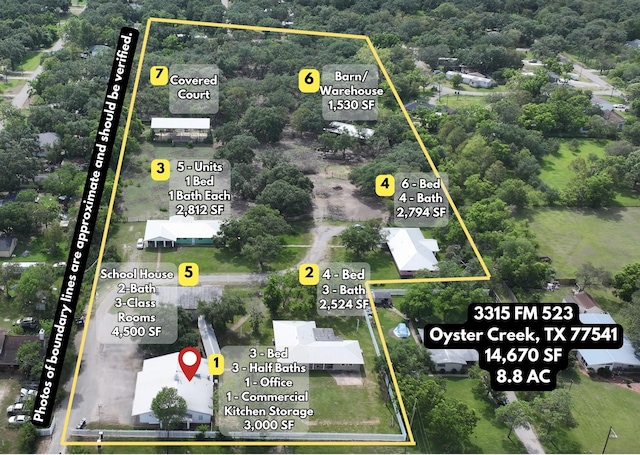 3315 Fm 523rd Rd, Oyster Creek, TX 77541 - map location