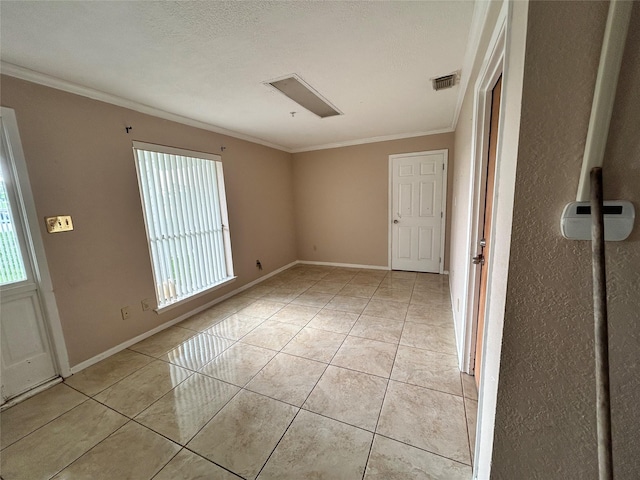 3315 Fm 523rd Rd, Oyster Creek, TX 77541 - unfurnished room featuring ornamental molding, visible vents, baseboards, and a healthy amount of sunlight