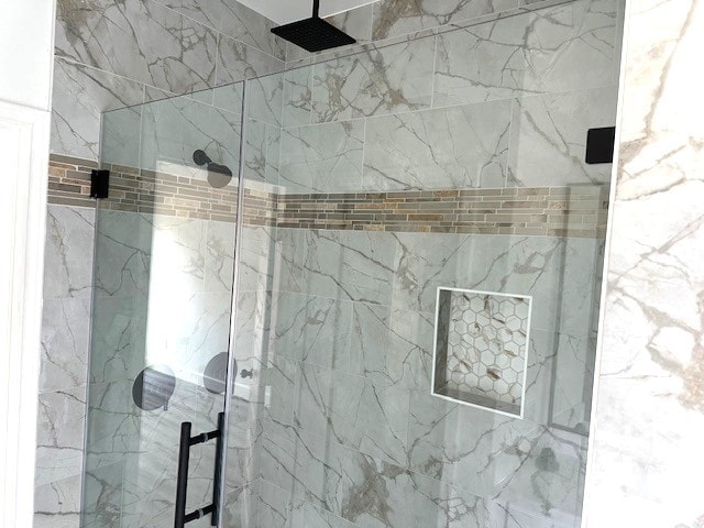 24629 Waterford St, Hempstead, TX 77445 - bathroom featuring a marble finish shower