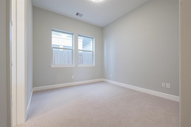 view of carpeted empty room