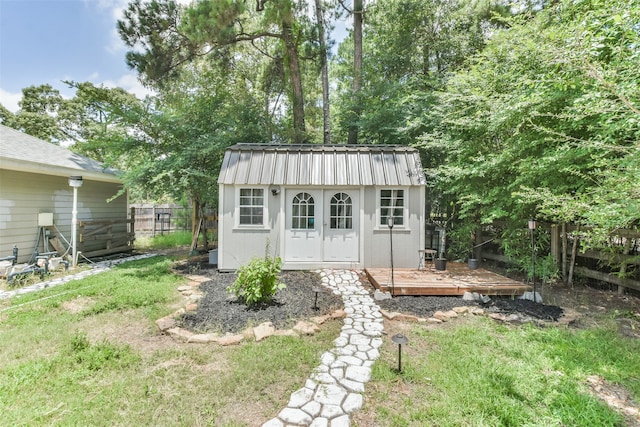 view of outbuilding