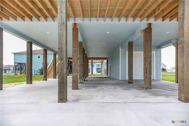 view of patio / terrace featuring a carport