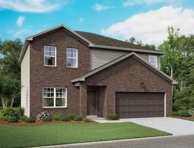21576 Rolling Streams Dr, New Caney, TX 77357 - view of property featuring a front lawn