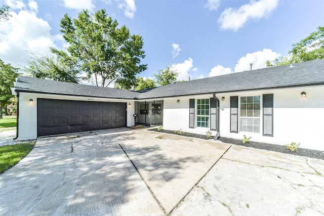 ranch-style house with a garage