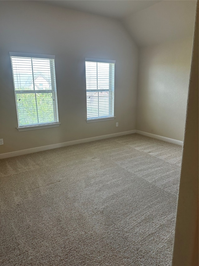 empty room with a wealth of natural light and carpet floors