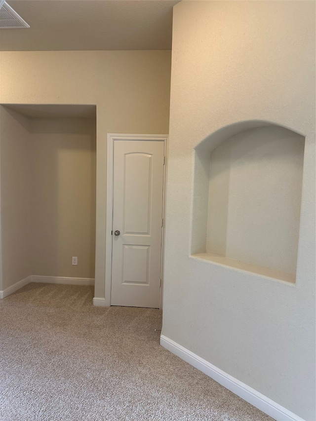 view of carpeted empty room