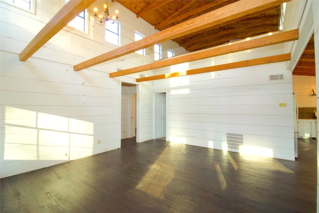 garage with wooden walls