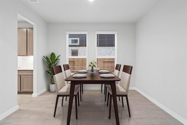 view of dining room