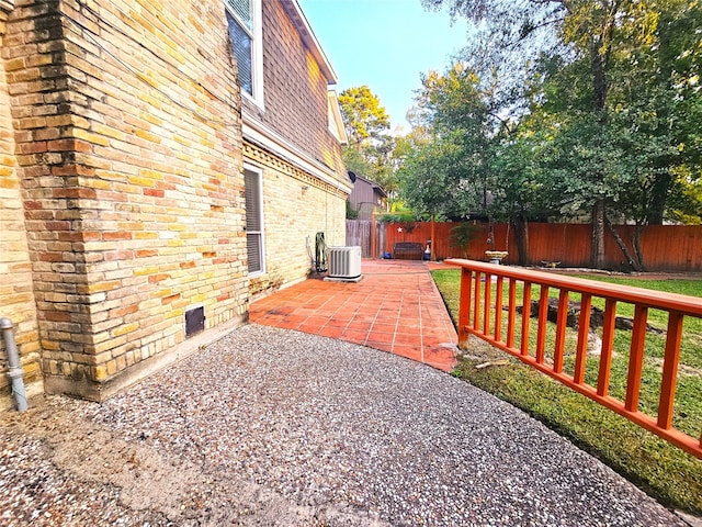 view of patio / terrace with central AC