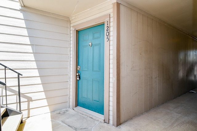 view of exterior entry