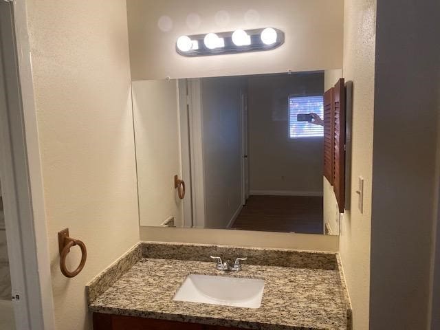 bathroom with vanity