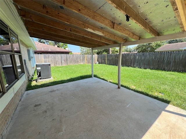 view of patio / terrace featuring cooling unit