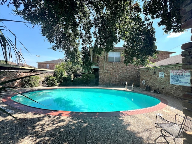 view of pool with a patio area