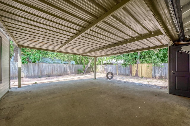 view of patio with fence