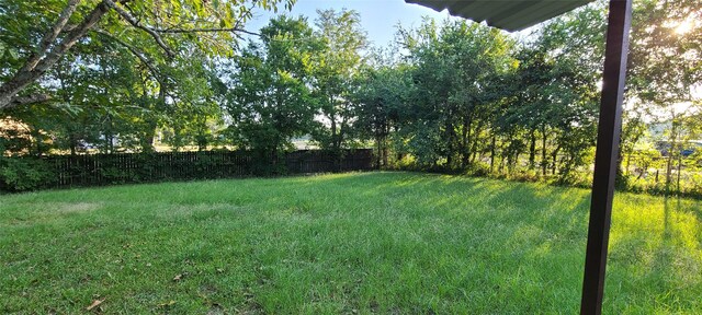 view of yard with fence private yard