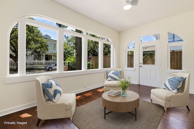 sunroom / solarium featuring plenty of natural light