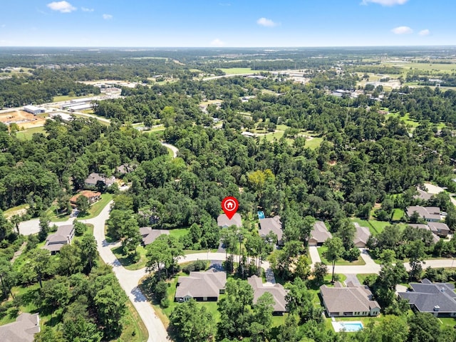 drone / aerial view featuring a residential view