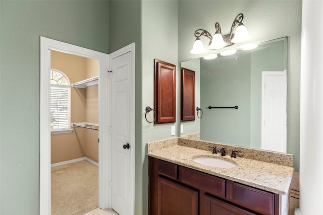 bathroom featuring vanity