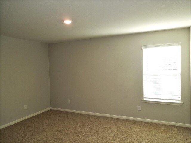 unfurnished room featuring carpet flooring