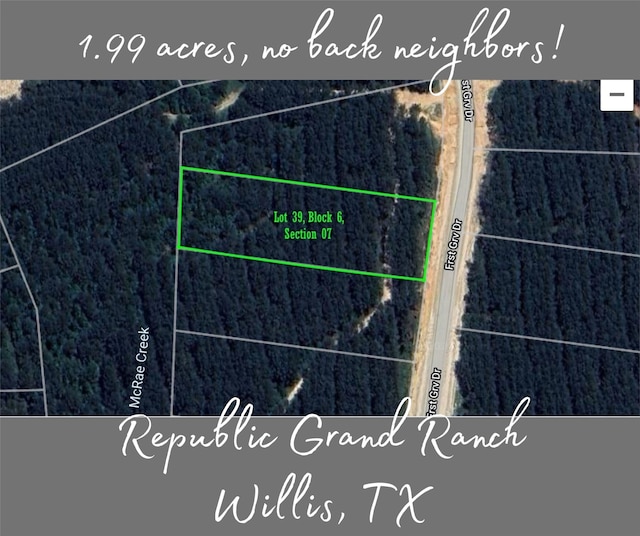 15363 Forest Grove Dr, Willis TX, 77378 land for sale