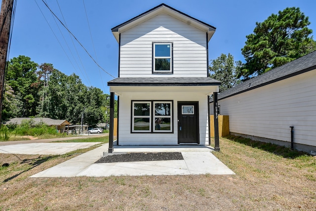 exterior space featuring a lawn