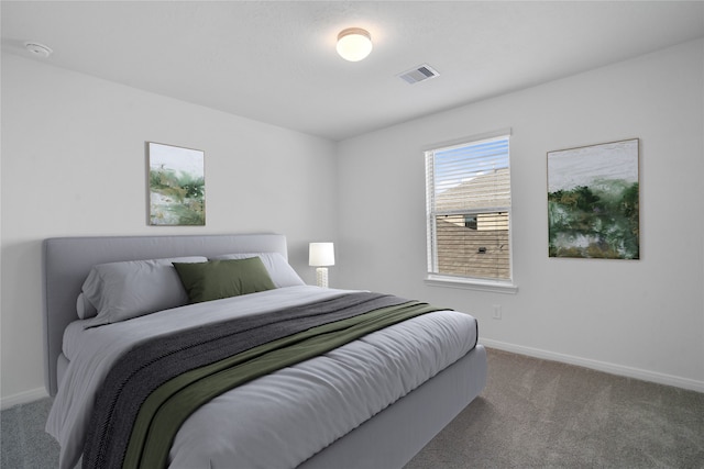 bedroom with carpet floors