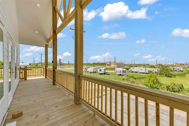 975 Alberdie Dr, Crystal Beach, TX 77650 - view of wooden terrace