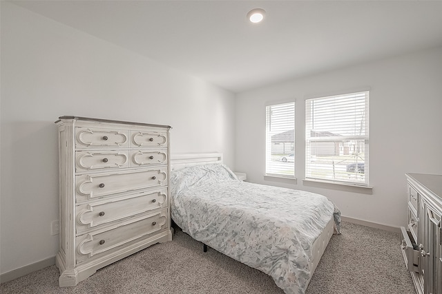 bedroom featuring carpet flooring