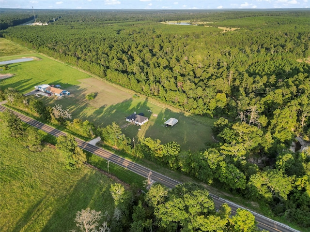 drone / aerial view featuring a rural view