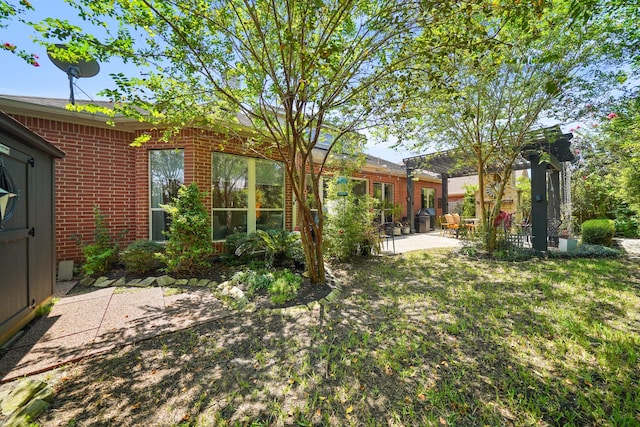 view of yard featuring a patio area