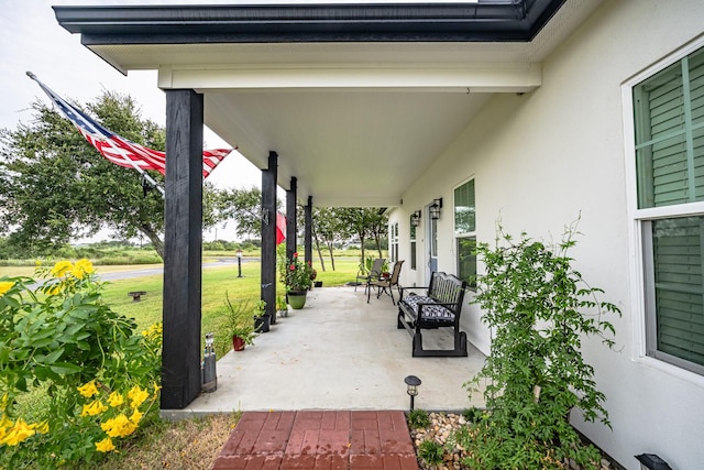 view of patio / terrace featuring covered porch