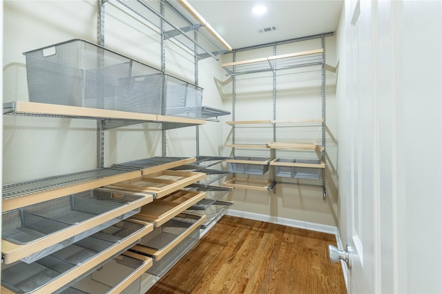 pantry with visible vents