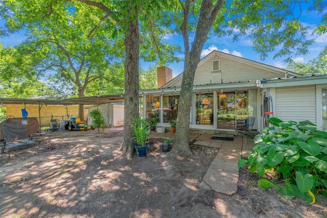 view of rear view of property