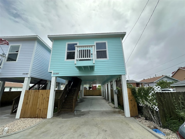 view of beach home