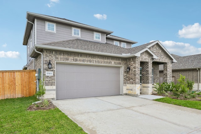 view of front of home featuring a garage