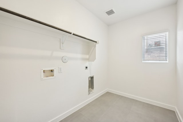 washroom featuring hookup for an electric dryer, washer hookup, and hookup for a gas dryer