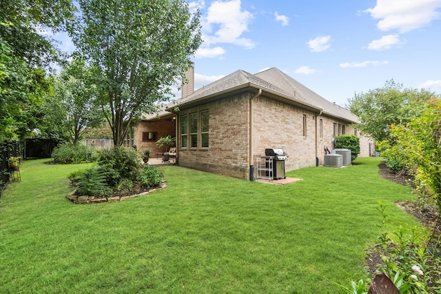 view of property exterior featuring a yard